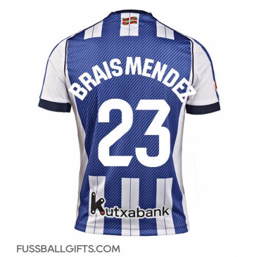 Real Sociedad Brais Mendez #23 Fußballbekleidung Heimtrikot 2025-26 Kurzarm